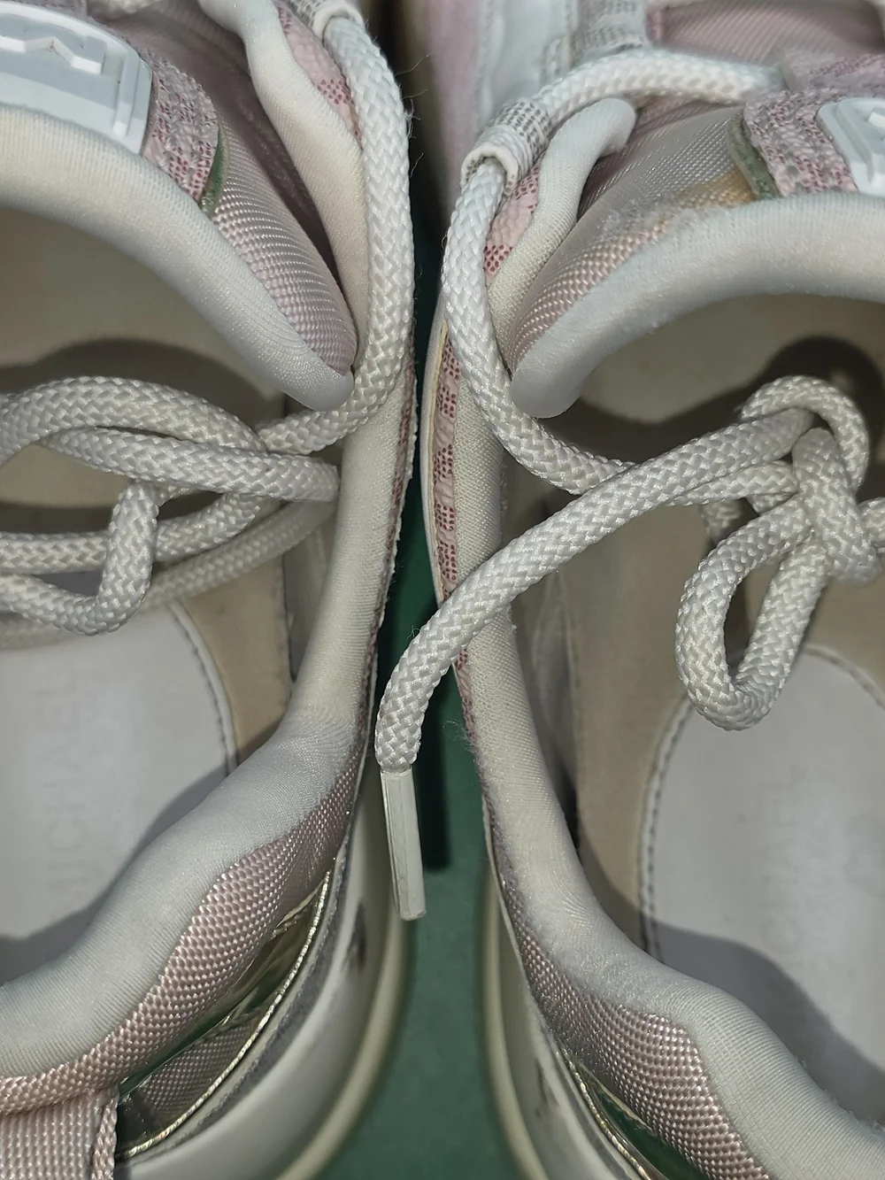 Michael Kors Pink & White Platform Sneakers - Size 8.5M